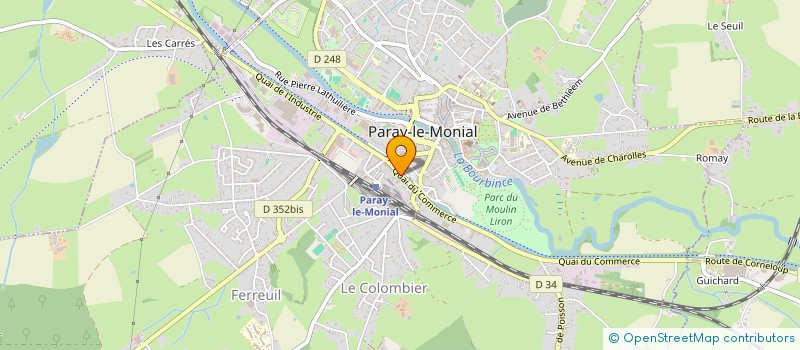 localisation de l'entreprise LA LOGES  PARAY-LE-MONIAL