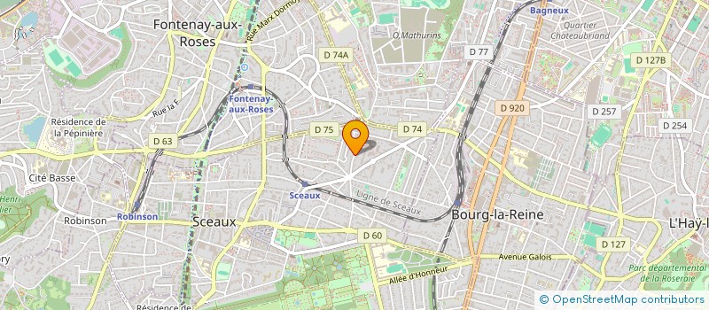localisation de l'entreprise LA LOI, ENTRE VOUS ET NOUS à SCEAUX