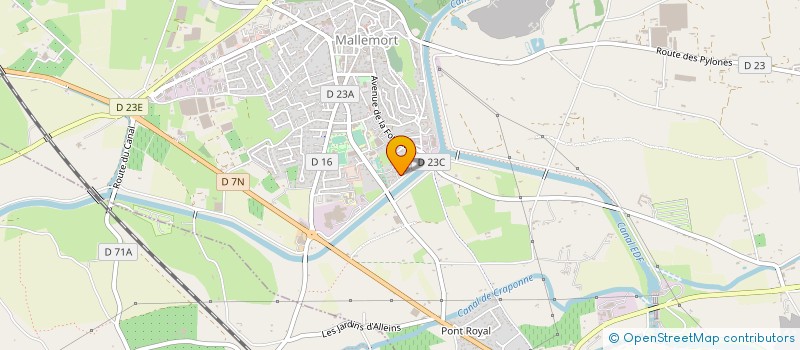 localisation de l'entreprise LA LOINFONTAINE à MALLEMORT