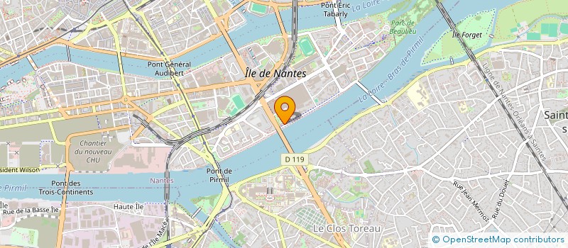 localisation de l'entreprise LA LOIRE BEAULIEU à NANTES