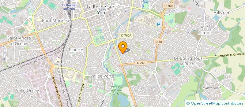 localisation de l'entreprise LA LOIRE EN CANOE à LA ROCHE-SUR-YON