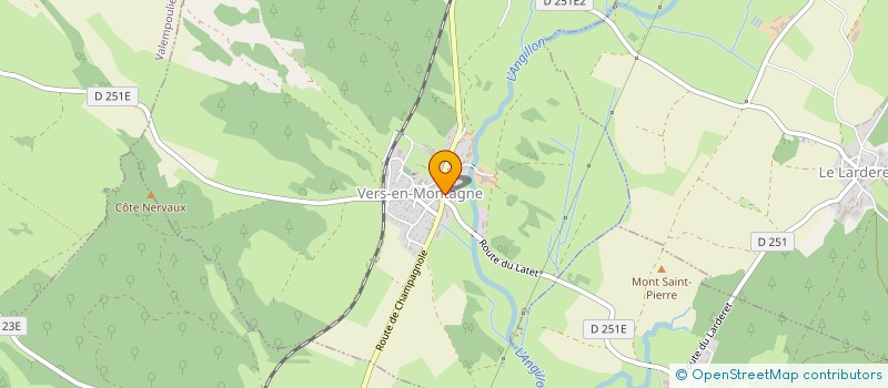 localisation de l'entreprise LA LOISI'NE  VERS-EN-MONTAGNE