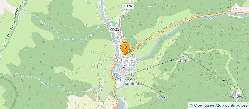 localisation de l'entreprise LA LOMBARDE à VAL-CENIS