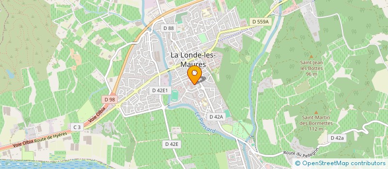 localisation de l'entreprise LA LONDE  LA LONDE-LES-MAURES
