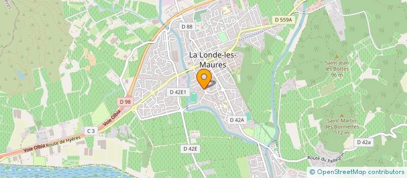 localisation de l'entreprise LA LONDE  LA LONDE-LES-MAURES