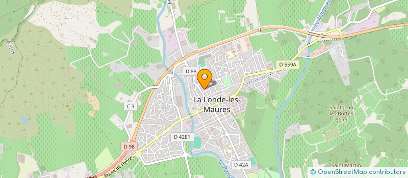 localisation de l'entreprise LA LONDE ACCUEIL  LA LONDE LES MAURES