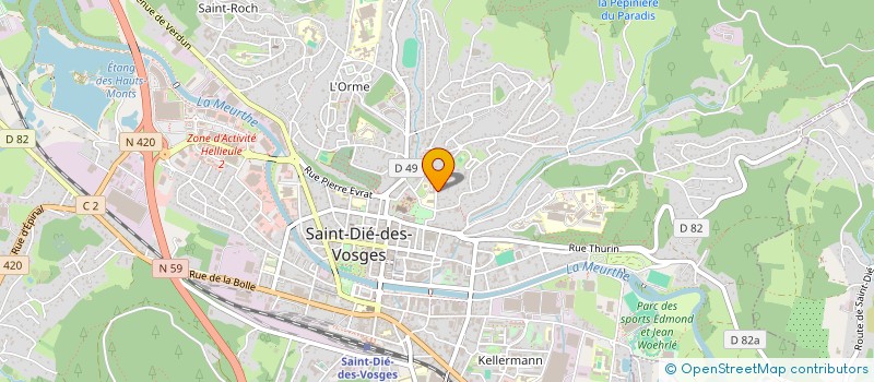 localisation de l'entreprise LA LONGERE  SAINT-DIE-DES-VOSGES