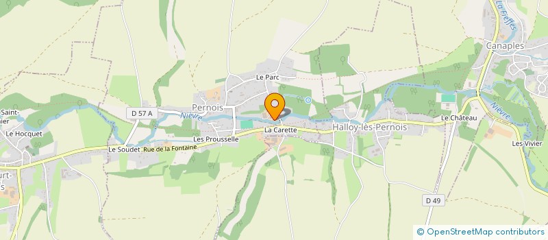 localisation de l'entreprise LA LONGERE CLAIBEN  PERNOIS