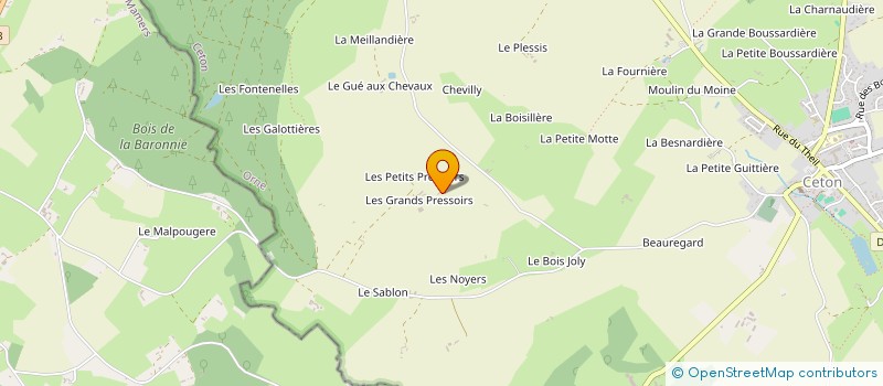 localisation de l'entreprise LA LONGERE DU PERCHE à CETON