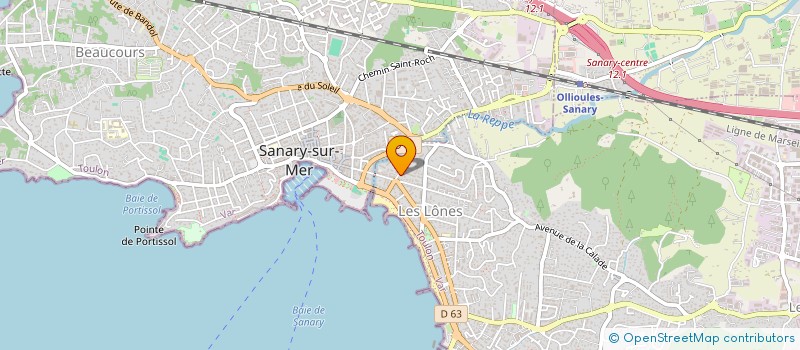 localisation de l'entreprise LA LONIERE à SIX-FOURS-LES-PLAGES