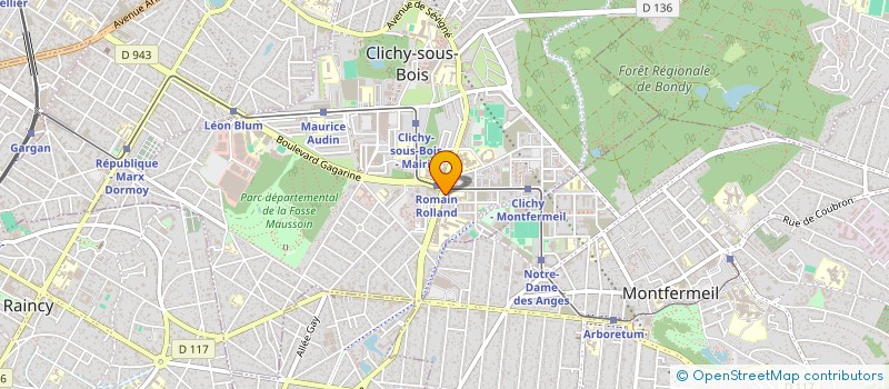 localisation de l'entreprise LA LORETTE à CLICHY-SOUS-BOIS