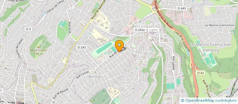 localisation de l'entreprise LA LORGNETTE à BIHOREL