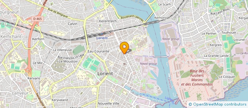 localisation de l'entreprise LA LORIENTAISE DES ENCRES à LORIENT