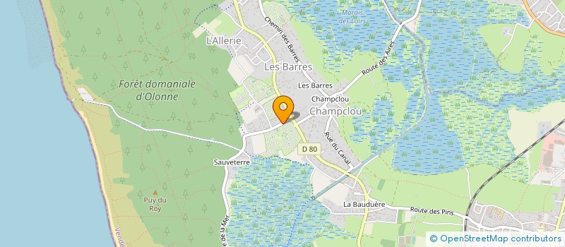 localisation de l'entreprise LA LOUBINE à LES SABLES D'OLONNE