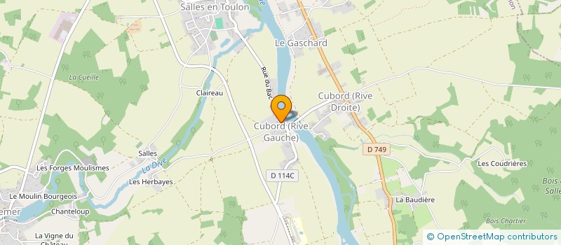 localisation de l'entreprise LA LOUBRIE  VALDIVIENNE