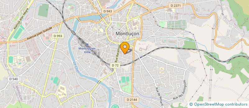 localisation de l'entreprise LA LOUE IMMOBILIER à MONTLUCON