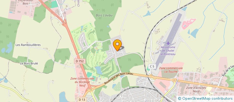 localisation de l'entreprise LA LOUEE  CHOLET