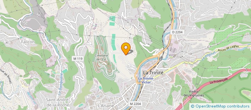 localisation de l'entreprise LA LOUETTA  NICE