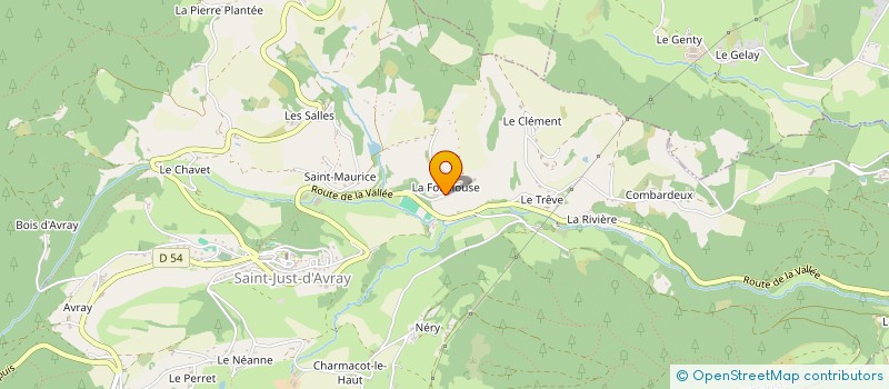 localisation de l'entreprise LA LOUISCUITERIE  SAINT-JUST-D'AVRAY