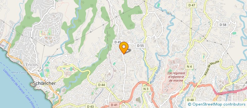 localisation de l'entreprise LA LOUISIANE  FORT-DE-FRANCE