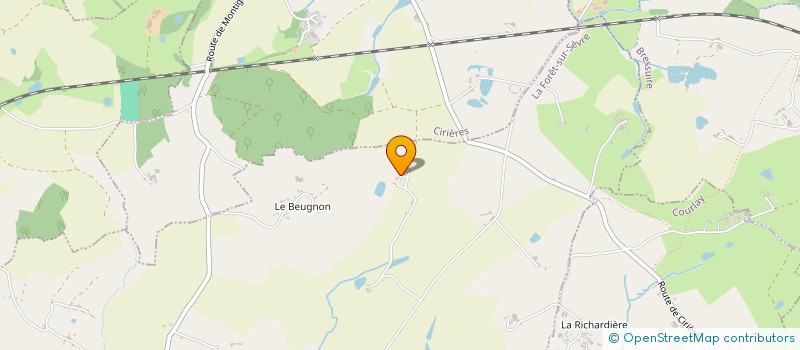 localisation de l'entreprise LA LOUISIERE  LA FORET-SUR-SEVRE