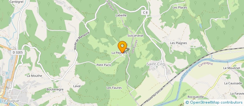 localisation de l'entreprise LA LOULIE  MAUZENS-ET-MIREMONT