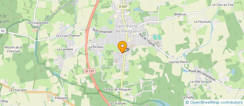 localisation de l'entreprise LA LOUPE  MESNIL-ROC'H