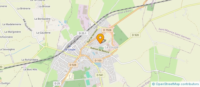 localisation de l'entreprise LA LOUPE TENNIS à LA LOUPE
