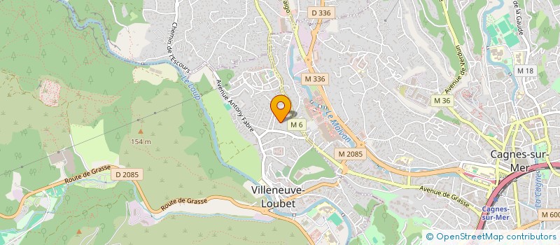 localisation de l'entreprise LA LOUPIOTE à VILLENEUVE-LOUBET