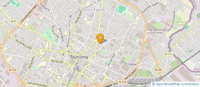 localisation de l'entreprise LA LOUPIOTE - FABRIQUE ARTISTIQUE  TOURCOING