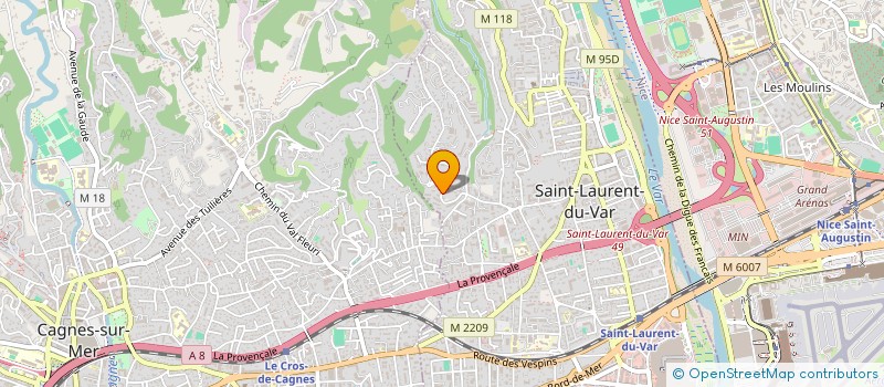 localisation de l'entreprise LA LOUVE  SAINT-LAURENT-DU-VAR