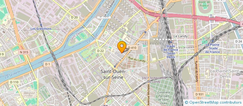 localisation de l'entreprise LA LOUVE à SAINT-OUEN-SUR-SEINE