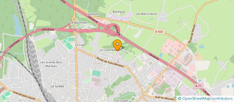 localisation de l'entreprise LA LOUVE  VIERZON