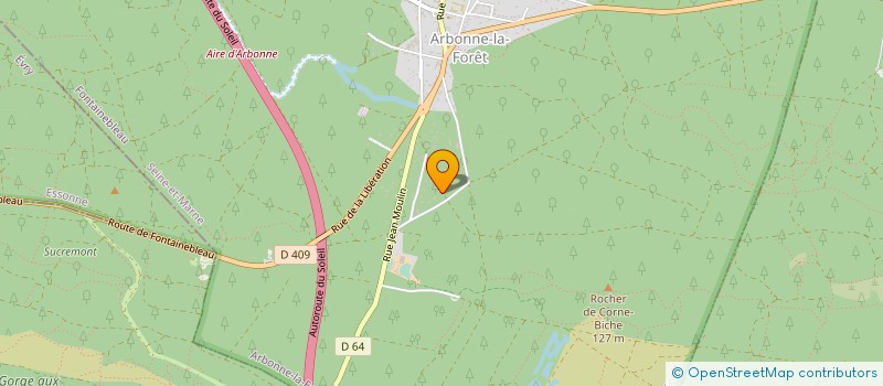 localisation de l'entreprise LA LOUVE  ARBONNE-LA-FORET