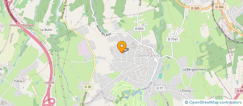 localisation de l'entreprise LA LOUVE  DOMMARTIN