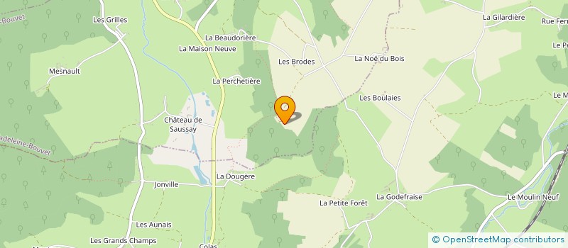 localisation de l'entreprise LA LOUVE  LA MADELEINE-BOUVET