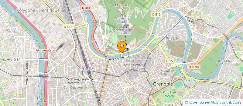 localisation de l'entreprise LA LOUVE ASE  GRENOBLE