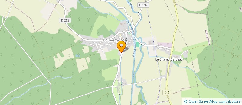 localisation de l'entreprise LA LOUVERIE à LOUVEMONT