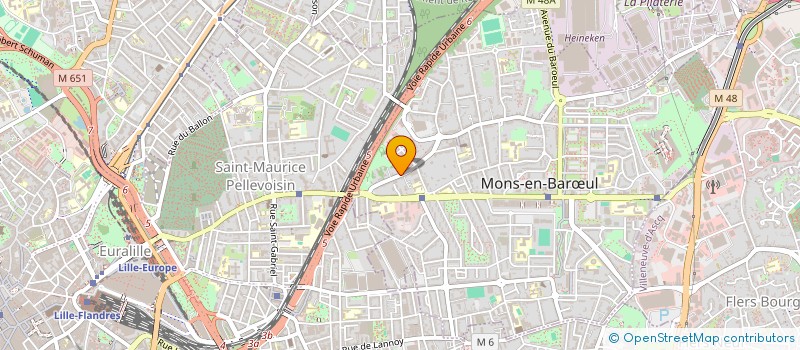 localisation de l'entreprise LA LOUVIE  MONS-EN-BARUL