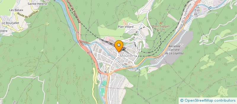 localisation de l'entreprise LA LOUVIERE  MOUTIERS