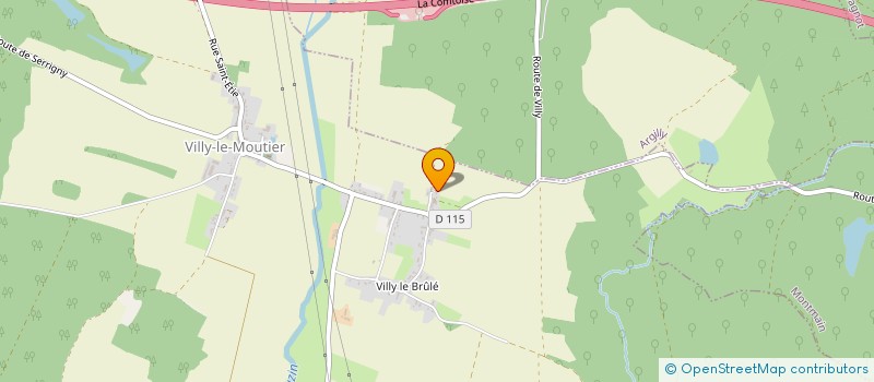 localisation de l'entreprise LA LOUVIERE  VILLY-LE-MOUTIER