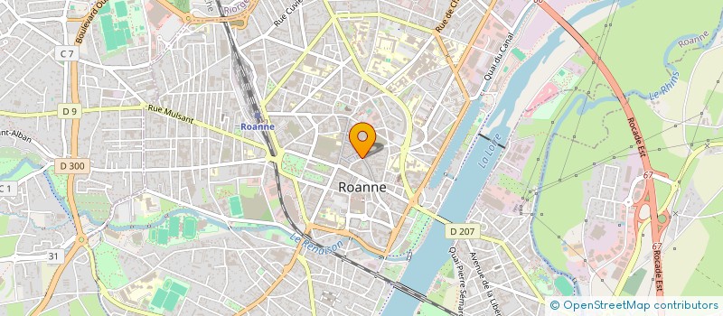 localisation de l'entreprise LA LUBARDIERE à ROANNE