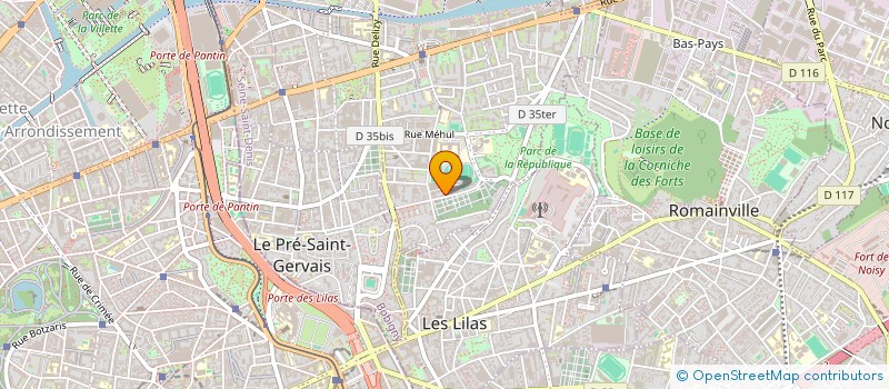 localisation de l'entreprise LA LUCARNE SAUVAGE  PANTIN