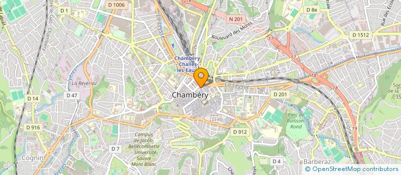 localisation de l'entreprise LA LUCIOLE à CHAMBERY