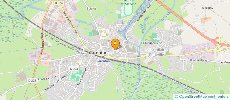 localisation de l'entreprise LA LUCIOLE à CARENTAN-LES-MARAIS