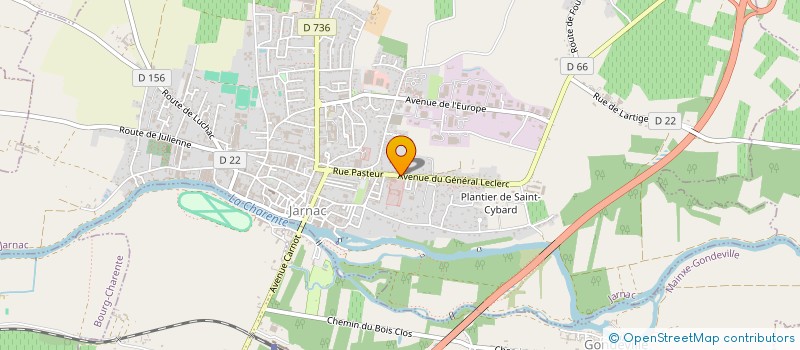 localisation de l'entreprise LA LUCIOLE à JARNAC