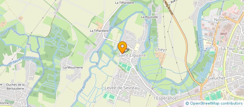 localisation de l'entreprise LA LUCIOLE  NIORT