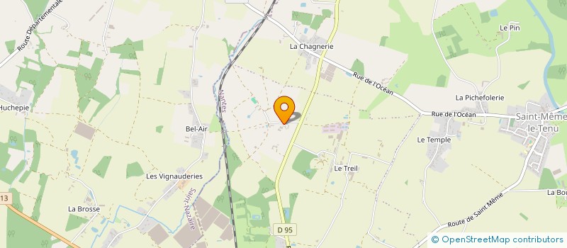 localisation de l'entreprise LA LUCIOLE, CENTRE DU SPECTACLE ECO-CONCU  MACHECOUL-SAINT-MEME