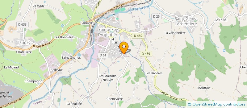 localisation de l'entreprise LA LUCIOLE DU GRAU  SAINTE-FOY-L'ARGENTIERE