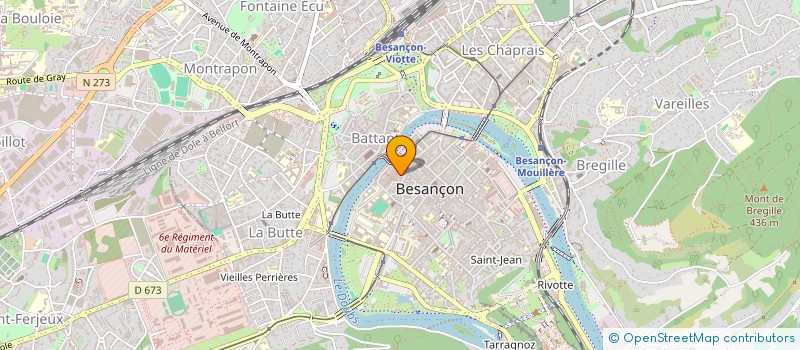 localisation de l'entreprise LA LUDITHEQUE à BESANCON